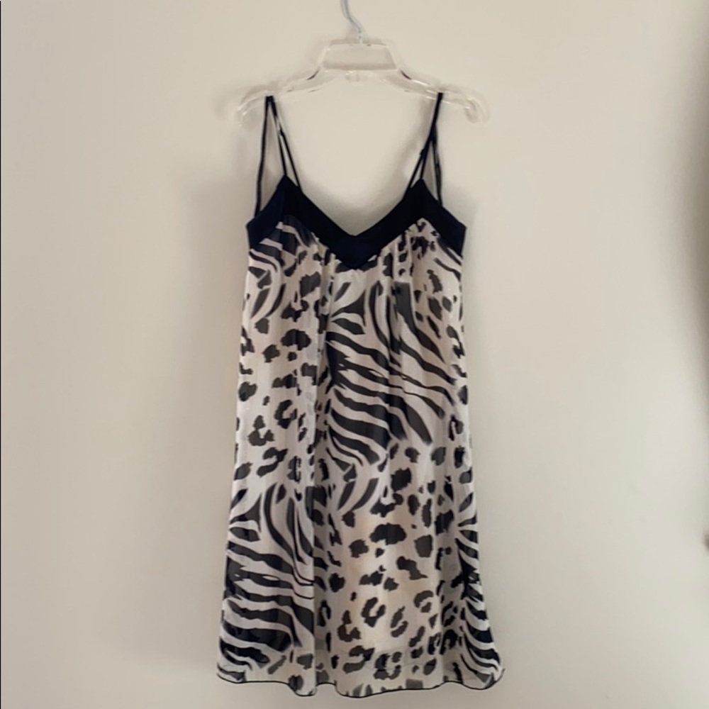 Zebra print cocktail dress